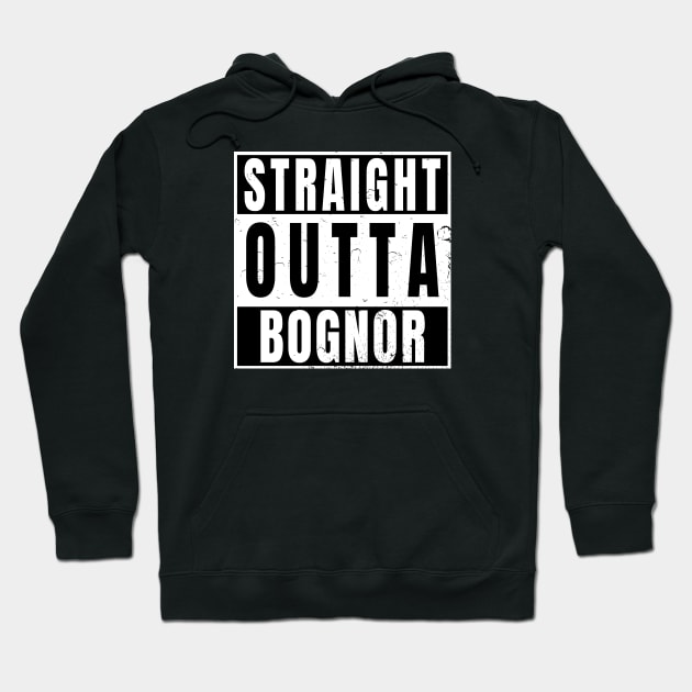 Straight Outta Bognor Hoodie by Randomart